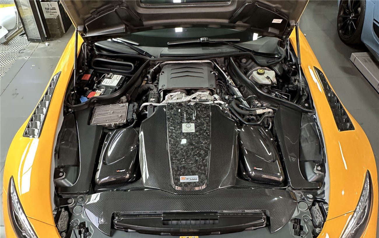 2015-2020 Mercedes Benz AMG GT & GTS Autoclave Carbon Fiber Radiator Cover Repalcement